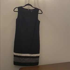 White House Black Market Size 2 black&white dress
